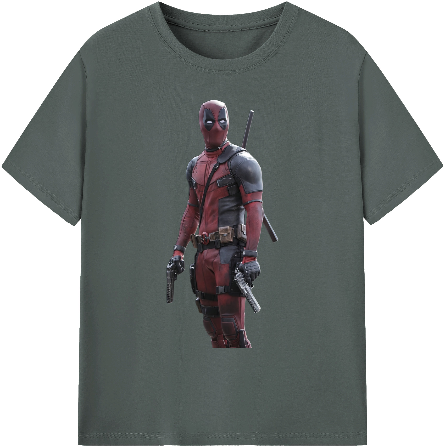 （画像用） Deadpool デッドプール 綿100％ メンズ半袖Tシャツ｜肌触りやわらか＆通気性